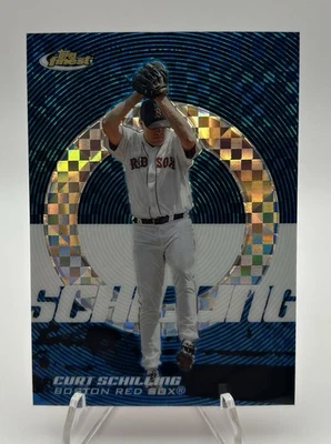 2005 Topps Finest - Curt Schilling #4 Blue X-Fractor /150 - Image 1 of 4