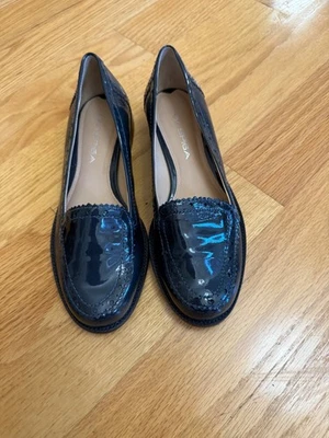 VIA SPIGA Dark Blue Patent Leather Flat SIZE 6.5 M  - Image 1 of 4