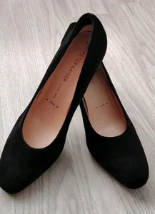 Peter Kaiser Damen Hohe Qualität Leder Pumps Plus Weite Gr. 39.5 Schwarz - Bild 1 von 10