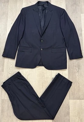 J Crew x Loro Piana Men’s Blue Wool Suit - Blazer (44R) Pants (36x30) - Image 1 of 4