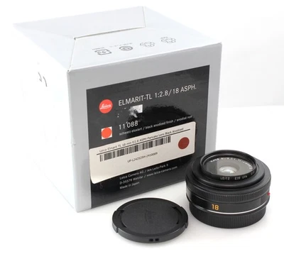 Boxed Leica 18mm f2.8 Elmarit ASPH Lens for L mount - TL mirrorless mount - Image 1 of 4