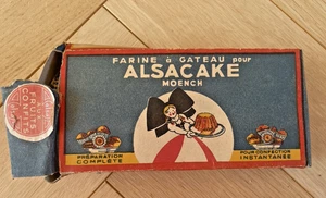 Ancienne Boite en carte ALSA - Alsacienne - Alsacake - épicerie Publicité - Bild 1 von 5
