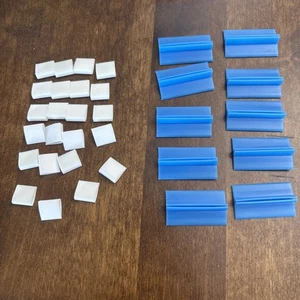 Vintage TSR D&D Dragon Strike RPG Brettspiel Ersatz Clips Basen 1993 blau weiß - Bild 1 von 1