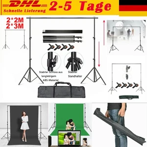 2x3m Hintergrund Hintergrundsystem Studio Hintergrund Stativ Hintergrund Ständer - Bild 1 von 25