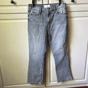 MOTHER The Hustler High-Rise Ankle Jeans Drawing a Blank Gray Size 31 - Picture 1 of 9