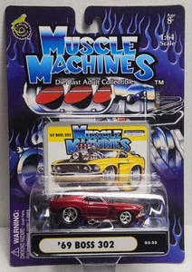 2003 Funline 1:64 Scale Muscle Machines • Red 1969 Boss 302 [03-35] - Picture 1 of 4