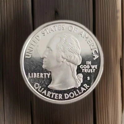 2006 S Nevada Mint Silver Proof ~ Statehood Washington Quarter from US Proof Set - Image 1 of 2