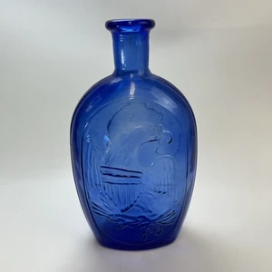 Vintage Blue Lady Liberty und Eagle Flasche - Bild 1 von 3