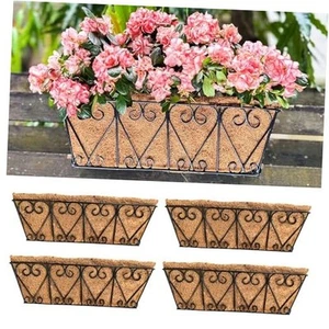LaLaGreen Wal Planters (4 Pack, 16 Inch) Deck Railing Hanging Basket, Window - Picture 1 of 8