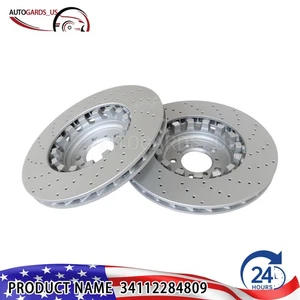 For BMW F80 F87 F82 SHW Performance Pair Set of 2 Front 380mm Brake Disc Rotors - Picture 1 of 6