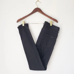 Hollister High Rise Skinny Ripped Jean Leggings Black 3 26 Distressed - Picture 1 of 7