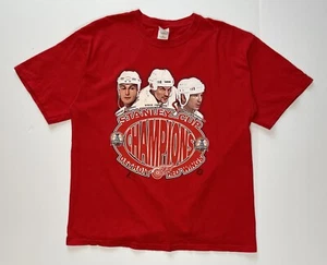 Vintage Detroit Red Wings Stanley Cup Champions T-Shirt SZ XL Yzerman Federov - Picture 1 of 6