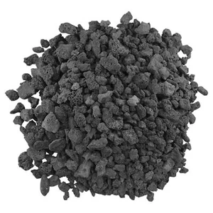 Medium Volcanic Lava Rocks Fire Pit For Indoor Log Fireplace BBQ Grill 10 Pounds - Picture 1 of 10