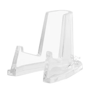Pocket Knife Display Stand Deluxe Easels with 1/2" Shelf, Clear 100 Pack - Picture 1 of 5
