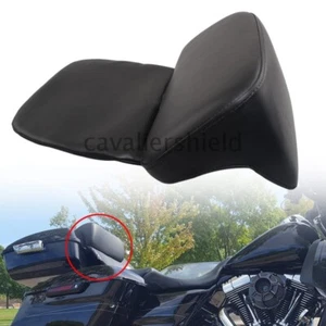 Black Backrest Pad For Harley Touring Razor & Tri Glide Tour pack 14-up Chopped - Picture 1 of 12