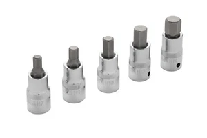 Blue Spot 1/2 Drive Hex Allen Bit Socket Set 5 Pce Set 7mm - 14mm In EVA Foam - Picture 1 of 4
