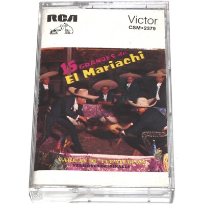Mariachi Vargas Tecalitlan 15 Grandes Versiones Originales Cassette 1986 TESTED - Image 1 of 4