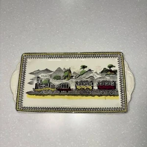 Vintage rechteckiges Keramik Serviertablett PV Portland Made in England - Bild 1 von 7