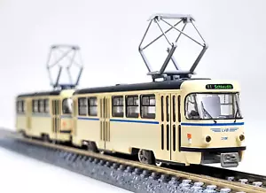 Spur N Tomytec Tatra T4D LGB #2100 & #1912 2ERer Set Neu im Karton Leipzig Straßenbahn Straßenbahn Straßenbahn - Bild 1 von 12