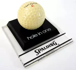 Trofeo golf vintage foro in uno Spalding Top-Flite 6 lucite anni 60-70 - Foto 1 di 7