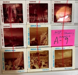 vtg 35mm Slide Photo Lot 1970s Panavue Acapulco Hawaii Beach Divers Lurline Ship - Picture 1 of 2