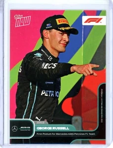2022 TOPPS NOW Formula 1 F1 George Russell #10 Mercedes Racing! - Picture 1 of 2