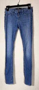 Vintage Hollister Y2K Low Rise Denim Jeans Stretch Sz 3L 26x30 - Picture 1 of 4