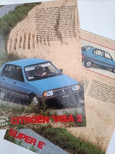 Clipping Ritaglio Articolo 1981 CITROËN VISA 2 SUPER E Prova su Strada - Picture 1 of 3