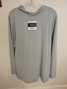 NWT Perry Ellis Sport Shirt Hooded Heather Long Sleeve Shirt Large M - Picture 1 of 7