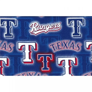 MLB Texas Rangers Major League Blue Baseball Cotton Fabric BTY - Picture 1 of 1