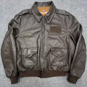 Vintage COOPER Type A2 Air Force Goatskin Pilot Leather Jacket 48L MADE IN USA - Picture 1 of 13