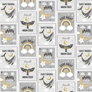 Stay Wild Moon Child by 3 Wishes Patches Cotton Flannel Fabric by the Yard - Picture 1 of 3