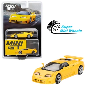 Mini GT 1:64 Bugatti EB110 Super Sport Giallo Bugatti Yellow #866 - Picture 1 of 5