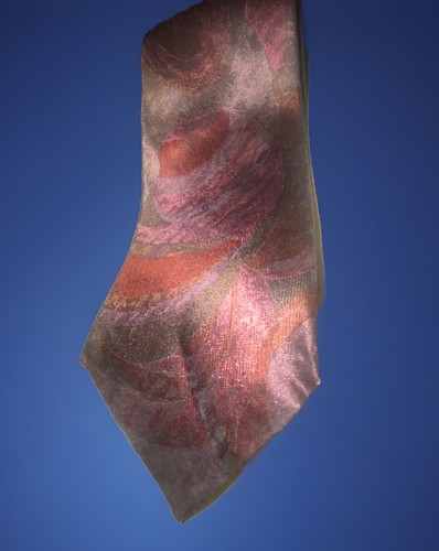 Cravatta abito uomo seta retrò FENDI made in Italy geometrica malva marrone ruggine anni 80