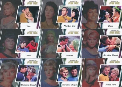 Mujeres de Star Trek 50 Aniversario Completo 100 Cartas Base Set + 2 Envoltorios Vacíos Foto 1 de 4