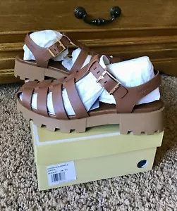 ! ¡NUEVO! Sandalia de pescador de cuero Michael Michael Kors Easton EQUIPAJE TALLA 8,5 M - Imagen 1 de 10