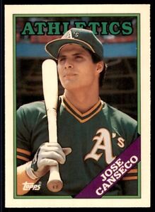 1988 Topps Tiffany Jose Canseco Baseball Cards #370