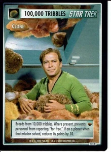 STAR TREK CCG TROUBLE WITH TRIBBLES RARE CARD 100,000 TRIBBLES (CLONE) 135R - Picture 1 of 1