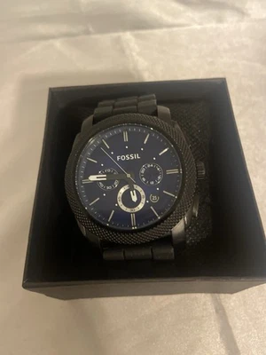 Reloj de vestir con correa de silicona/caucho Fossil cronógrafo para hombre.X/esd. Fs-4605 Foto 1 de 4