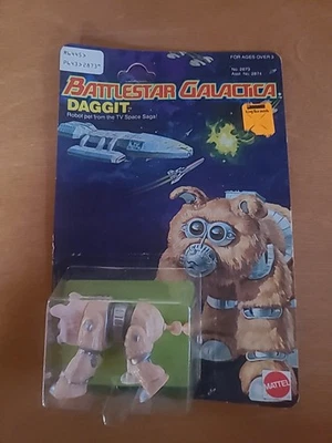 太空堡垒卡拉狄加棕褐色达吉特美泰可动人偶复古 1978 年全新卡片 — 第 1/2 张图片