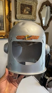 Vintage Mirro Aluminum Satellite Explorer Toy Space Astronaut Martian Helmet - Picture 1 of 7