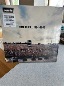 Oasis Time Flies 1994-2009 Vinyl 4xLP Remastered Heavyweight Black Vinyl Sealed - Picture 1 of 3