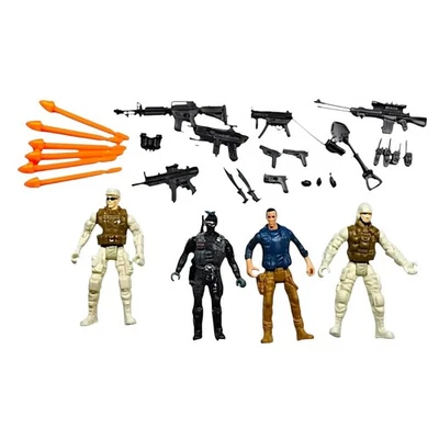 Generic Military Action Figure with Accessories 4 in. Toys Mixed Lot Bundle - Image 1 of 4
