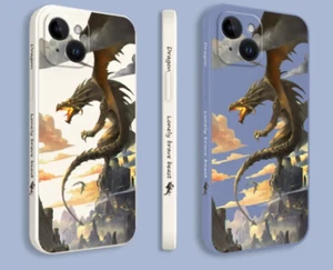 Chinese Traditional Dragon Roared Cover Case For Iphone 15 Pro Max 14 13 12 11 - Photo 1 sur 5