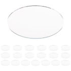 HEALLILY 20Pcs DIY Oval Mirrors for Makeup and Crafts