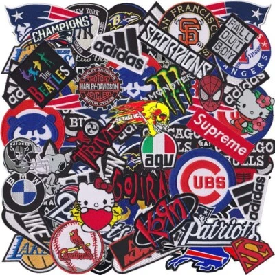 Wholesale Music Band Car Motor Cartoon Sports Iron On Embroidery Patch Random - Image 1 of 4