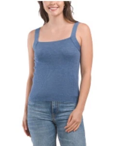 Elie Tahari Merino Wool Square Neckline Top. Size M. MSRP $95 - Picture 1 of 10