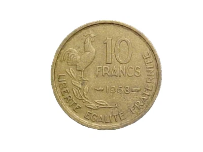 Francia 1953 10 francos KM# 915,1 -Muy bonita moneda de coleccionista circo-c6297xux Foto 1 de 2
