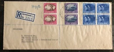 Johannesburgo Sudáfrica 1945 cubierta registrada usada nacional Foto 1 de 2