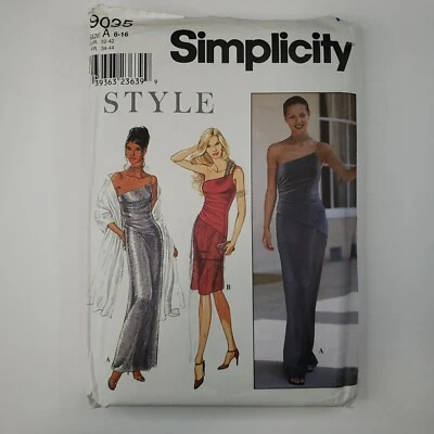 Simplicity Style 9035 Misses Dress  & Stole Size 6-16 Sewing Pattern Uncut  - Image 1 of 4